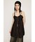 SHEER CAMI ZIP ドレス
