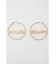 LOGO HOOP ピアス