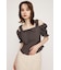 SHOULDER OPEN SQ PUFF トップス