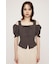 SHOULDER OPEN SQ PUFF トップス