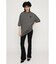 GATHER FLARE CUT パンツ