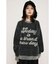 【LIMITED ITEM】JQ LOGO MINKY LOOSE KNIT トップス
