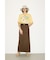 【THROW】MANNISH BELTED I LINE ロングスカート