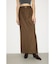 【THROW】MANNISH BELTED I LINE ロングスカート