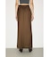 【THROW】MANNISH BELTED I LINE ロングスカート