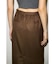 【THROW】MANNISH BELTED I LINE ロングスカート