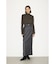 【THROW】MANNISH BELTED I LINE ロングスカート