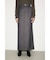 【THROW】MANNISH BELTED I LINE ロングスカート