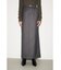 【THROW】MANNISH BELTED I LINE ロングスカート
