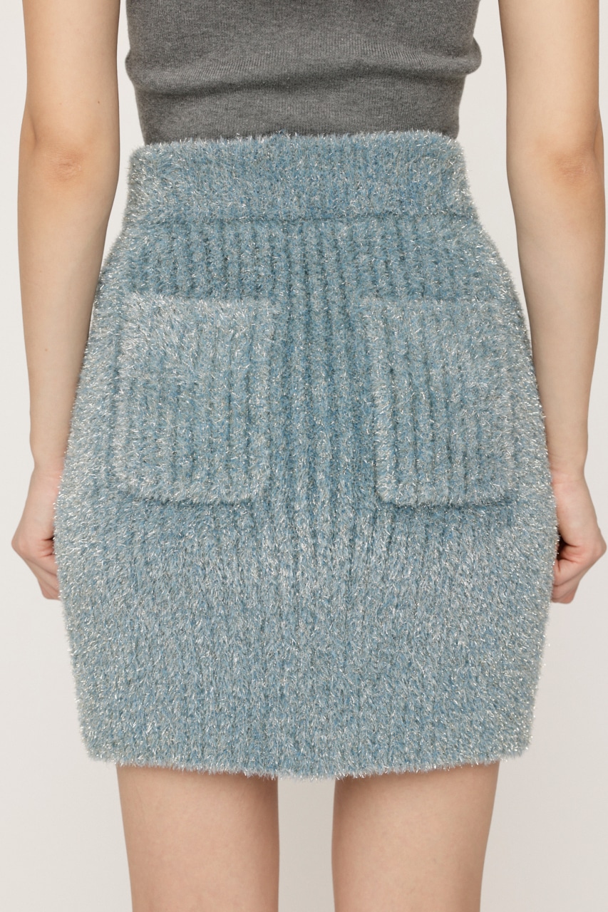 【LIMITED ITEM】GLITTER KNIT ショートスカート