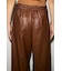 【THROW】F／LEATHER LOOSE FLIGHT パンツ