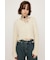 TAPE YARN SLANT NECK カーディガン