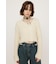 TAPE YARN SLANT NECK カーディガン