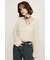 TAPE YARN SLANT NECK カーディガン