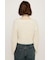 TAPE YARN SLANT NECK カーディガン