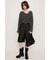 TAPE YARN SLANT NECK カーディガン