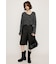TAPE YARN SLANT NECK カーディガン