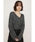TAPE YARN SLANT NECK カーディガン