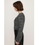 TAPE YARN SLANT NECK カーディガン