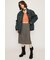 TAPE YARN SLANT NECK カーディガン