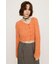 TAPE YARN SLANT NECK カーディガン