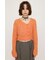 TAPE YARN SLANT NECK カーディガン