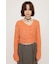 TAPE YARN SLANT NECK カーディガン