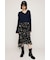 TAPE YARN SLANT NECK カーディガン