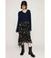 TAPE YARN SLANT NECK カーディガン