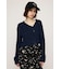 TAPE YARN SLANT NECK カーディガン