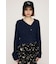 TAPE YARN SLANT NECK カーディガン
