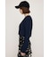 TAPE YARN SLANT NECK カーディガン