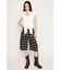 DAMAGE LACE CHECK MIDDLE パンツ