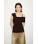 【THROW】ASYMMETRY RIB トップス