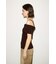 【THROW】ASYMMETRY RIB トップス