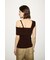 【THROW】ASYMMETRY RIB トップス