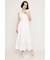 ASYMMETRY FRILL ロングワンピース