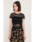 CUT LACE EMBROIDERY Tシャツ