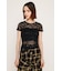 CUT LACE EMBROIDERY Tシャツ