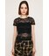 CUT LACE EMBROIDERY Tシャツ