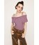 OFFSHOULDER RIB HG トップス