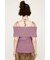 OFFSHOULDER RIB HG トップス