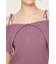 OFFSHOULDER RIB HG トップス