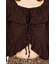 SQUARE NECK RIBBON トップス