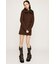 F／FUR COLLAR KNIT トップス