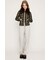 F／FUR COLLAR KNIT トップス