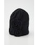 FLOWER MOTIF KNIT BEANIE