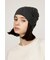 FLOWER MOTIF KNIT BEANIE