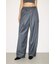 【THROW】ASYMMETRY TUCK SLACKS
