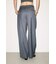【THROW】ASYMMETRY TUCK SLACKS